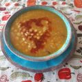 El cooksnap de Teresita Felíz cuando hizo Garbanzos con mote.