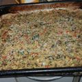 El cooksnap de Pablo Eduardo Romero cuando hizo Tarta de repollitos de bruselas y vegetales con masa de harina integral..