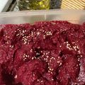 El cooksnap de adrialmi9 cuando hizo Hummus de remolacha🤤.