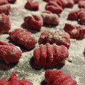 El cooksnap de Florencia Sanchez Ayma cuando hizo Ñoquis de remolacha.
