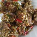 Cooksnap dari Mellina untuk resep Tumis Daging Cabe Ijo