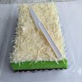 Cooksnap dari aiyu untuk resep Brownies Pandan Kukus