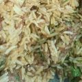 Shamita Patel का कुकस्नैप जब उन्होंने कोरमा मटर पुलाव (korma matar pulao recipe in Hindi) बनाया था।