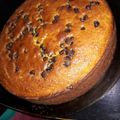 El cooksnap de Cecilia Lopez cuando hizo Budín de mandarina con chips de chocolate.