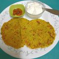 Bina Samir Telivala's cooksnap of when they made Quick aalu paneer paratha.