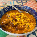 El cooksnap de Irene-Guirao cuando hizo Arroz caldoso de costillas y rovellons.