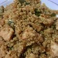 El cooksnap de Sara Lopez cuando hizo Quinoa con pollo, soja y miel.