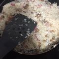 El cooksnap de Laura Guzmán Hidalgo cuando hizo Risotto con bacon, zanahoria y champiñones.