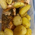 El cooksnap de Carrie cuando hizo Lomos de salmón con costra de cebolla.