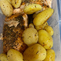 El cooksnap de Carrie cuando hizo Lomos de salmón con costra de cebolla.