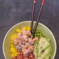 El cooksnap de Laura AO cuando hizo Poke de salmón y granada.