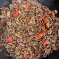El cooksnap de Jose Manuel Vanesa Guillen cuando hizo Ternera con champiñones en salsa de ostras.