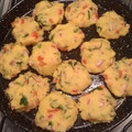 El cooksnap de Dai cuando hizo Bocadillos de polenta y rabanitos.