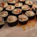 El cooksnap de Mercedes Zaldívar cuando hizo Sushi Hosomaki, uramaki. Nigiri.