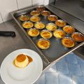 El cooksnap de Josué cuando hizo Flan de huevo.