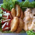 Cooksnap dari Oca Gupita untuk resep Chicken Steak Potato Wedges and Fresh Salad