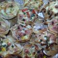 El cooksnap de Susana Deleroni cuando hizo Canastitas de Jamón y queso.