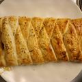 El cooksnap de pokajontas cuando hizo Trenza de hojaldre bacon y queso.