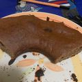 El cooksnap de Cristina cuando hizo Queque de avena, chocolate y manzana.