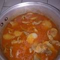 El cooksnap de Isra Mondragon cuando hizo Bisteck con papas en salsa de tomate.