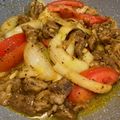 Cooksnap MocQue semasa beliau membuat Daging Kicap Black Pepper.