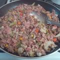 El cooksnap de Fathy Padilla cuando hizo Carne Molida con vegetales.