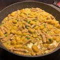 Günter Vogel's cooksnap of when they made Gnocchi Schnitzel Pfanne.