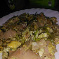 El cooksnap de Aliciarl22 cuando hizo Revuelto de puerros, pavo y roquefort.