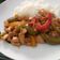 El cooksnap de Monserrat Becerril cuando hizo Pollo teriyaki.