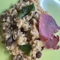 El cooksnap de astrid badia cuando hizo Arroz meloso de setas y jamón.