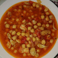 El cooksnap de Zaira cuando hizo Garbanzos con sepia langostinos y jengibre😋.