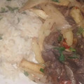 El cooksnap de Yohana Baisch cuando hizo Lomo Saltado.