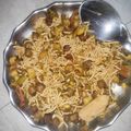 Priya Irani का कुकस्नैप जब उन्होंने चना चाट (Chana chaat recipe in hindi) बनाया था।