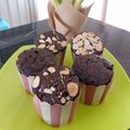 Cooksnap dari fonica liem untuk resep Muffin Coklat Tabur Almond No BP/BS (#postingrame2_muffin)