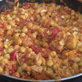 El cooksnap de Alfonso cuando hizo Merluza con garbanzos y tomate.