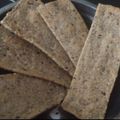 El cooksnap de Cecilia Mancuso cuando hizo Crackers integrales con semillas.