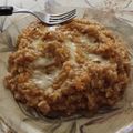 El cooksnap de Andrea Bogado cuando hizo Risotto de zapallo calabaza y un toque de cúrcuma 🍂🍁.