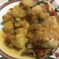 El cooksnap de Tamari Serrano Araujo cuando hizo Merluza con patatas, tomate y pimiento.