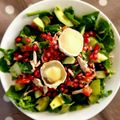 El cooksnap de IVJ89 cuando hizo Ensalada de pollo y granada con vinagreta de lima y miel.