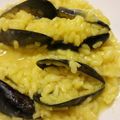 Miss Fluffy's Cooking (Angie's Italian Cooking)'s cooksnap of when they made Risotto cozze e zafferano mussel and saffron risotto.
