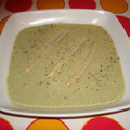 El cooksnap de carme castillo cuando hizo Crema de espárragos verdes.