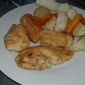 El cooksnap de Dulce Miel cuando hizo Supremas de pollo con mostaza y soja.