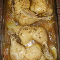 El cooksnap de Ruth Benitez cuando hizo Muslos de pollos con papas al horno.