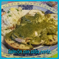 El cooksnap de 🌞JUDIT🌞 cuando hizo Salmón gratinado con pesto.
