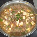 Lisa's cooksnap of when they made Mapo Tofu (ground pork and tofu in a spicy bean sauce).