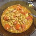 El cooksnap de Sofía Martínez Guisado cuando hizo Sopa de lentejas peladas con verduras.