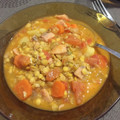 El cooksnap de Sofía Martínez Guisado cuando hizo Sopa de lentejas peladas con verduras.