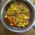 Pooja Srivastava's cooksnap of when they made Aloo matar gobhi.