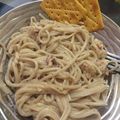 El cooksnap de Milena Raquel Yepez Medina cuando hizo Fideos a la carbonara - Marido a comer!.