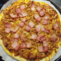 El cooksnap de pilar lucena cuando hizo Pizza barbacoa con masa y salsa caseras.